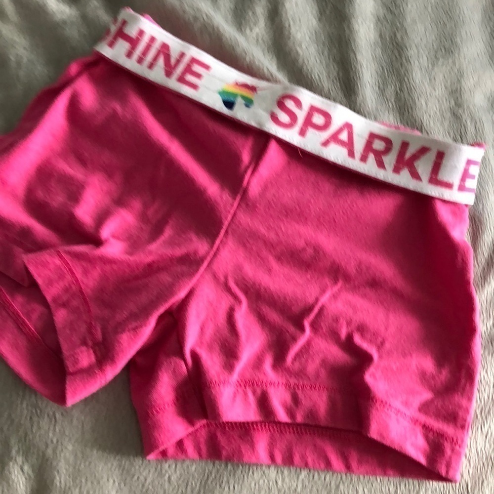 Wonder Nation pink cotton lounge shorts with fold over waist band in size XS - Picture 1 of 2